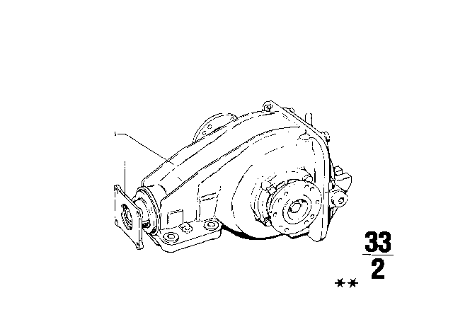 1972 BMW 2002 Rear-Axle-Drive Diagram 2