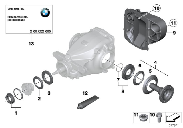 2013 BMW X1 Rear-Axle-Drive Diagram 2
