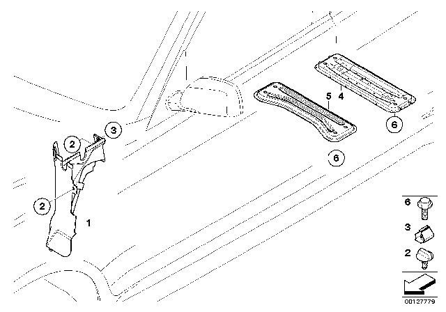 2008 BMW X3 Various Body Parts Diagram