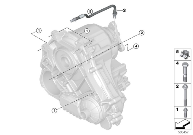 2018 BMW X3 Gearbox Mounting Diagram