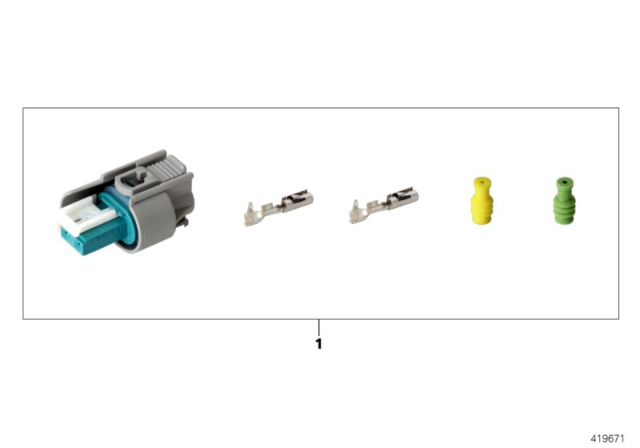 2013 BMW 328i Repair Kit, Socket Housing Diagram 2