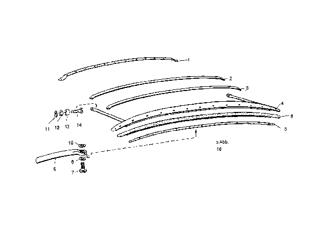 1956 BMW Isetta Folding Top Diagram