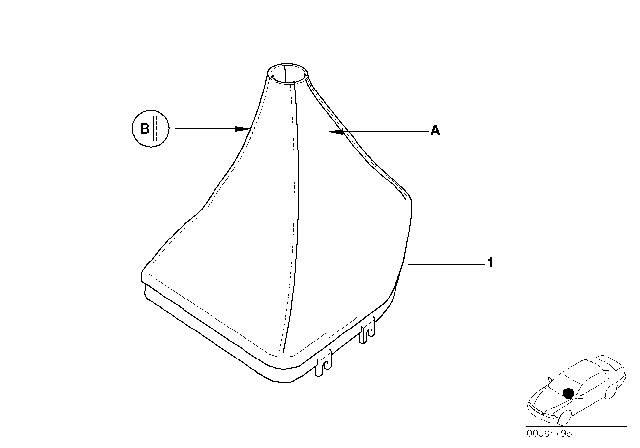 2003 BMW M5 Individual Leather Boot Diagram