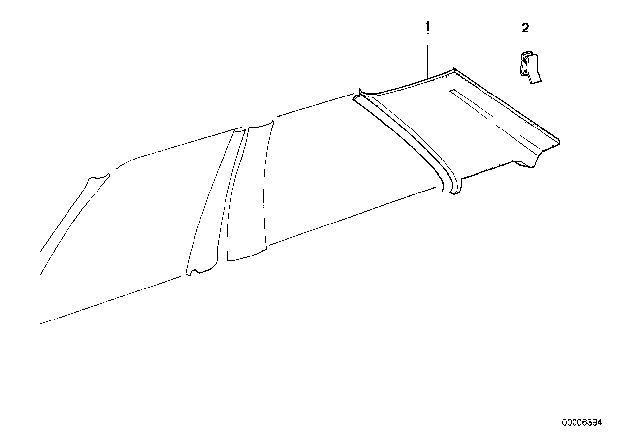 1991 BMW M3 Interior Trim Lateral Diagram 3