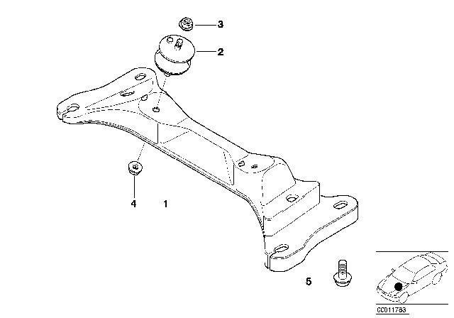 2004 BMW 320i Gearbox Mounting Diagram