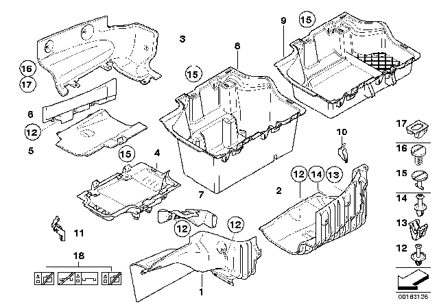 2011 BMW 328i Lateral Trim Panel Diagram 2