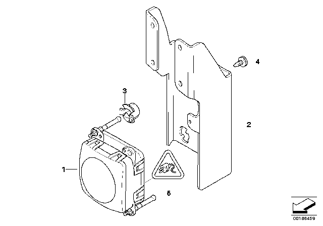 2007 BMW 650i Acc-Sensor Diagram