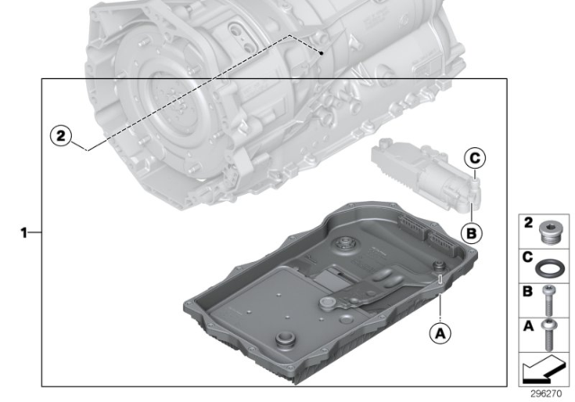 2013 BMW ActiveHybrid 5 O-Ring, Oil Pump (GA8P70H) Diagram
