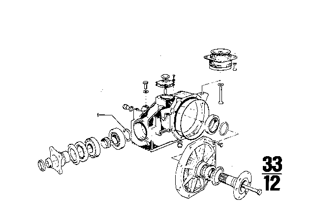 1971 BMW 2800CS Rear-Axle-Drive Diagram 5