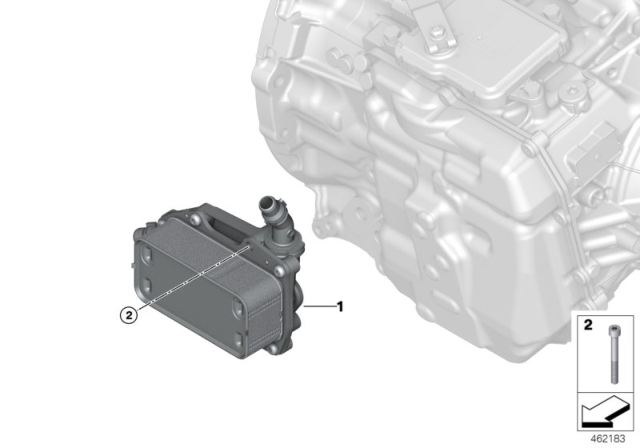 2019 BMW X1 Heat Exchanger Diagram