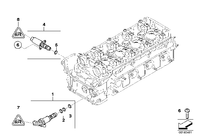 2009 BMW M3 Cylinder Head, Electrical Add-On Parts Diagram