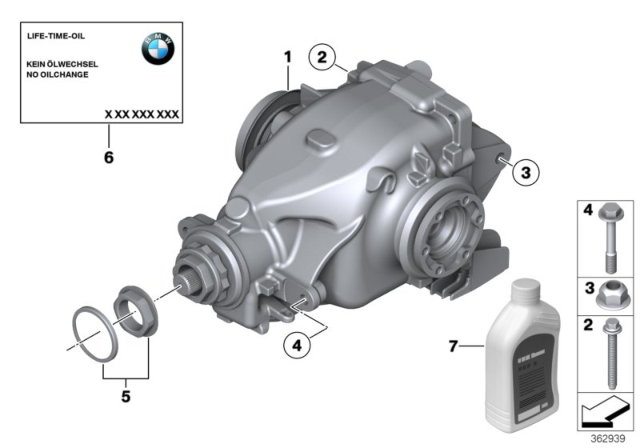 2011 BMW Z4 Differential Diagram for 33107572527