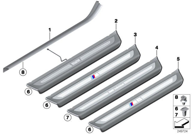 2012 BMW 650i Cover, Entrance Diagram