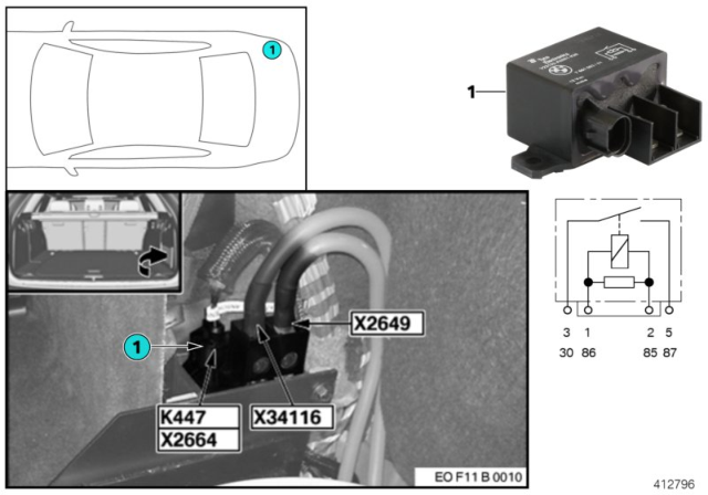 2013 BMW M5 Relay, Isolation 2nd Battery Diagram