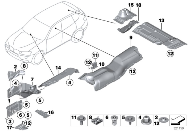 2015 BMW X3 Heat Insulation Diagram