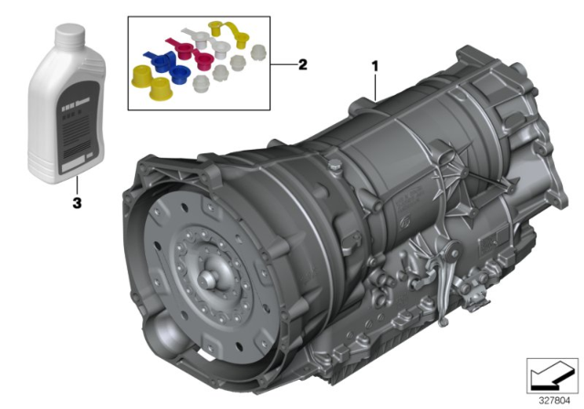 2014 BMW 535d xDrive Automatic Transmission GA8HP70Z Diagram