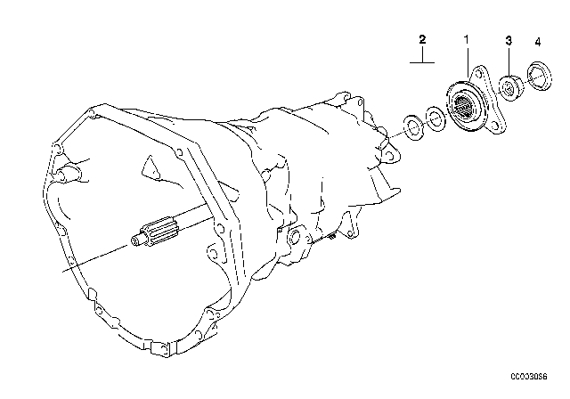 2001 BMW 540i Gear Wheel Set Parts (S6S420G) Diagram