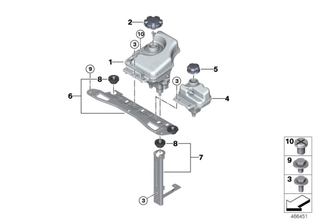 2018 BMW 330e Expansion Tank Diagram