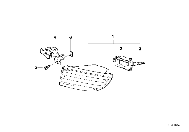 1999 BMW 740iL Fog Lights Diagram