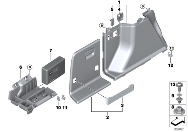 2016 BMW 328i GT xDrive Socket Cover Diagram for 51477362167