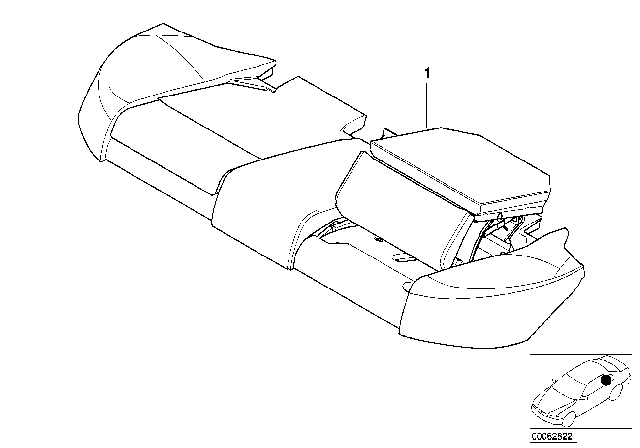2002 BMW 325i Retrofit Kit, Child Seats In The Rear Diagram