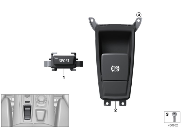 2008 BMW X5 Parking Brake Switch Diagram