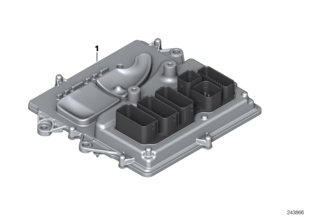 2020 BMW 440i Base Control Unit DME Diagram