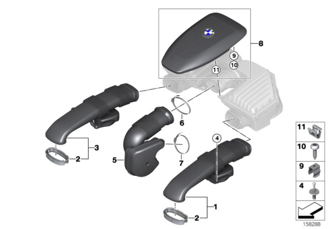 2010 BMW X5 Rubber Boot Diagram for 13717548900