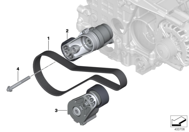 2015 BMW ActiveHybrid 3 Belt Drive Diagram