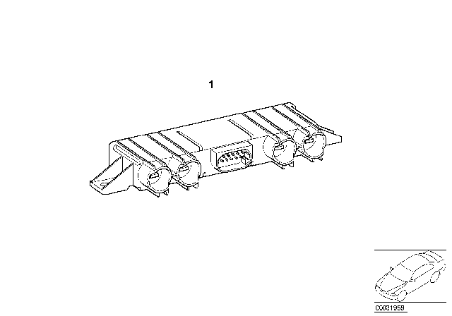 1997 BMW 750iL Control Unit For Catalyst Diagram for 12141712970
