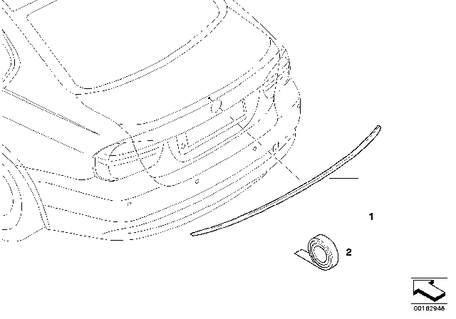 2010 BMW M3 M Rear Spoiler Diagram