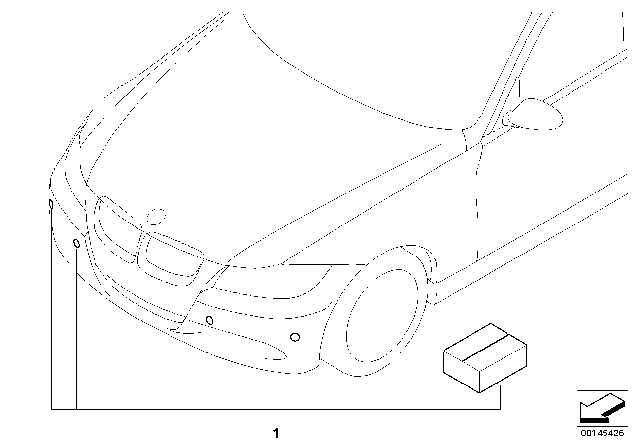 2006 BMW 323i Front PDC Upgrade Diagram