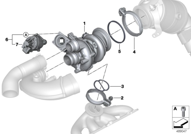 2019 BMW M850i xDrive Turbo Charger Diagram