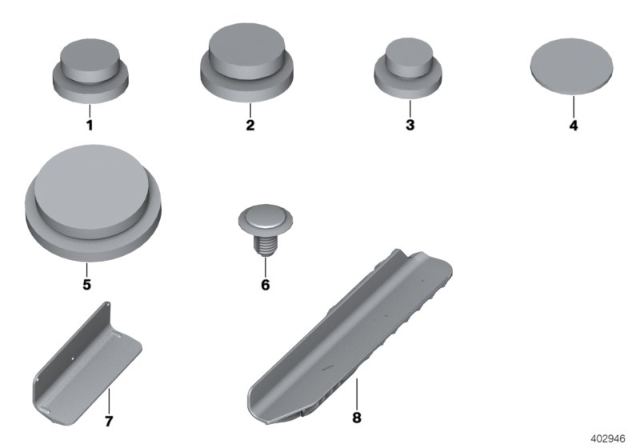 2017 BMW i8 Sealing Cap/Plug Diagram