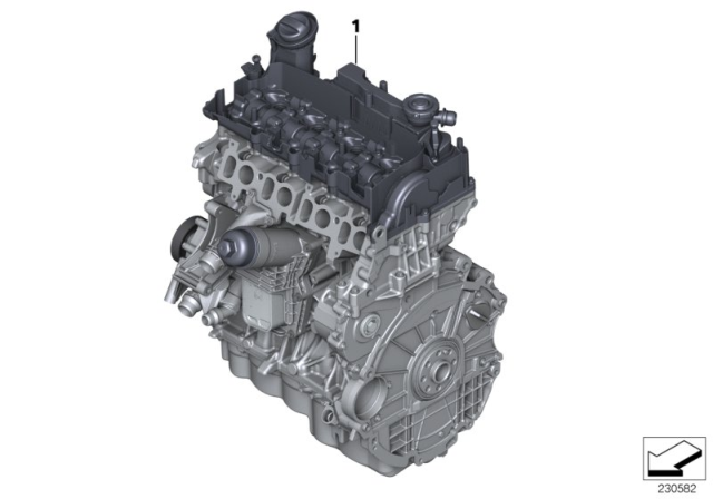 2019 BMW X1 Short Engine Diagram