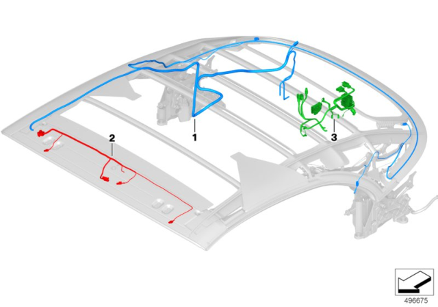 2020 BMW M8 CABLE HARNESS, HYDRAULIC UNI Diagram for 54347947305