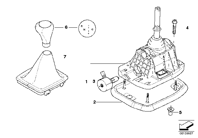 2004 BMW 525i Gear Shifting Steptronic, SMG Diagram