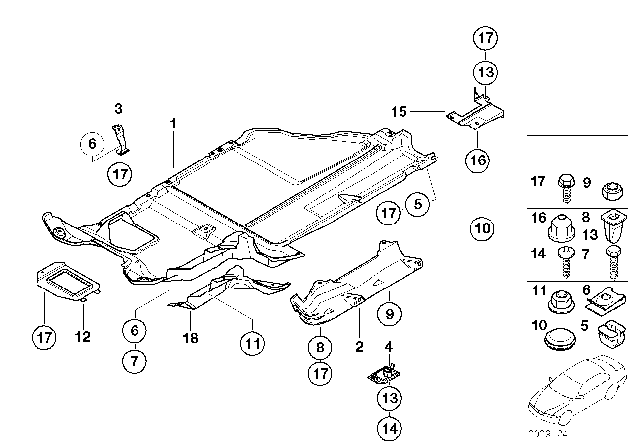 2001 BMW Z3 M Trim Panel Left Diagram for 51712489803