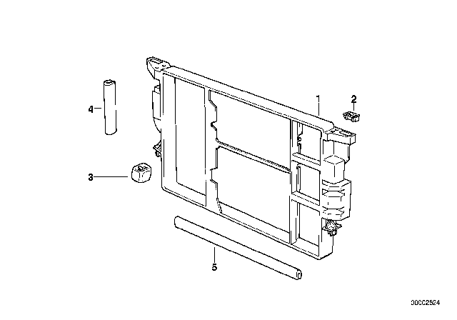 2003 BMW M5 Cooling Holder Diagram