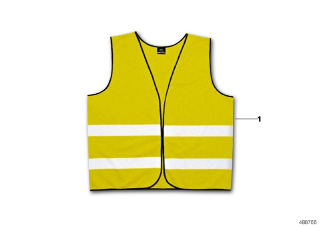 2016 BMW M4 Warning Vest Diagram