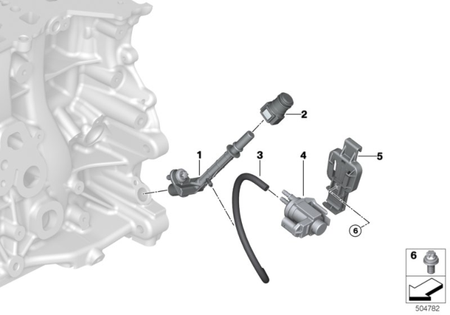 2020 BMW 745e xDrive Vacuum Control - Engine Diagram