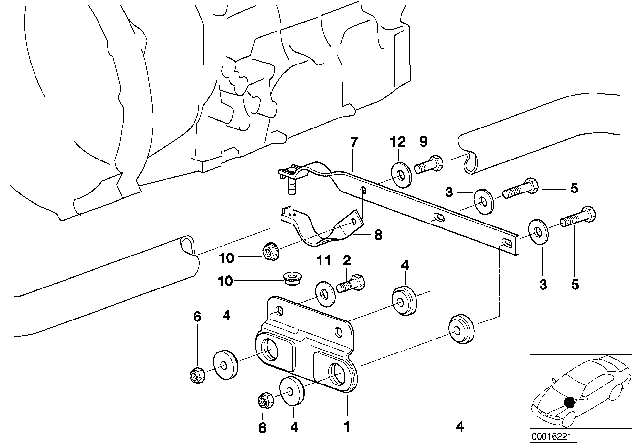 1997 BMW Z3 Suspension Parts Exhaust Diagram 2