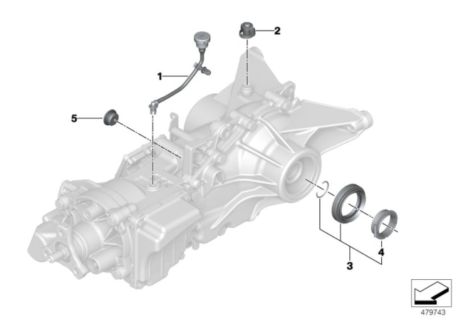 2020 BMW X1 Rear-Axle-Drive Diagram 2