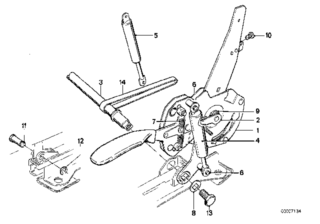 1991 BMW 325ix Seat Parts Diagram