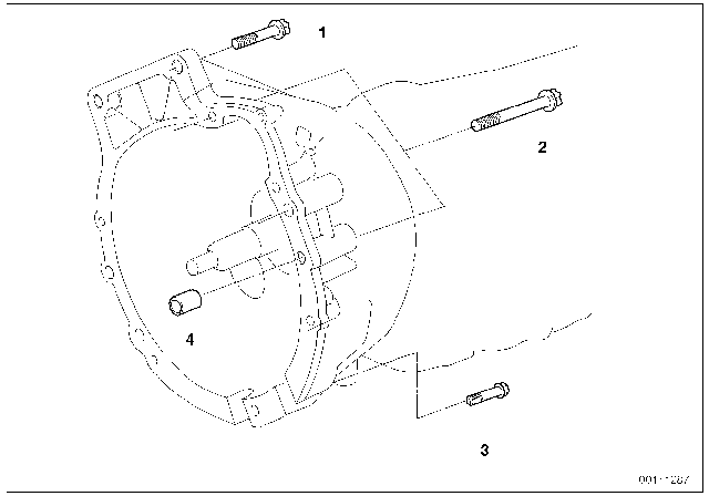 2007 BMW 525i Gearbox Mounting Diagram