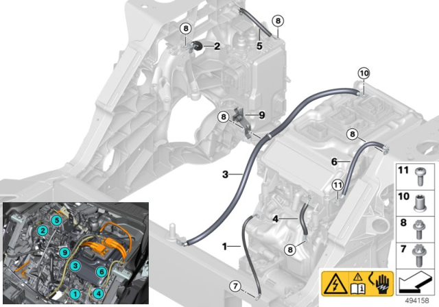 2016 BMW i3 Negative Lead Diagram for 12428619095