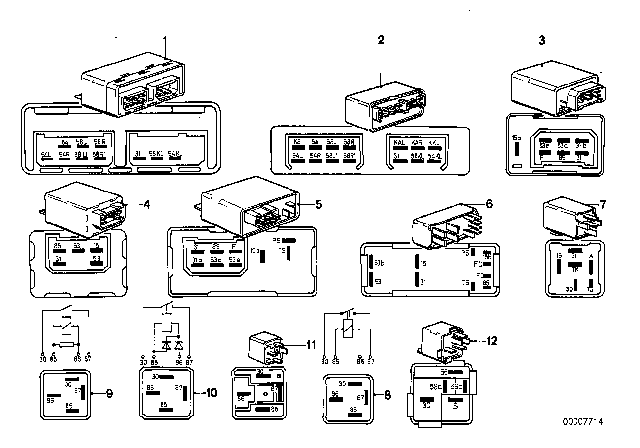 1979 BMW 633CSi Control Unit Intensiv Cleaner Diagram for 61311367659