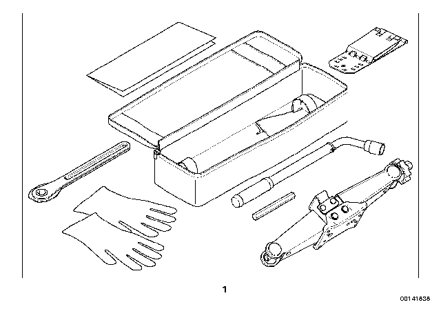 2010 BMW 528i xDrive Set Of Lifting Jack Diagram