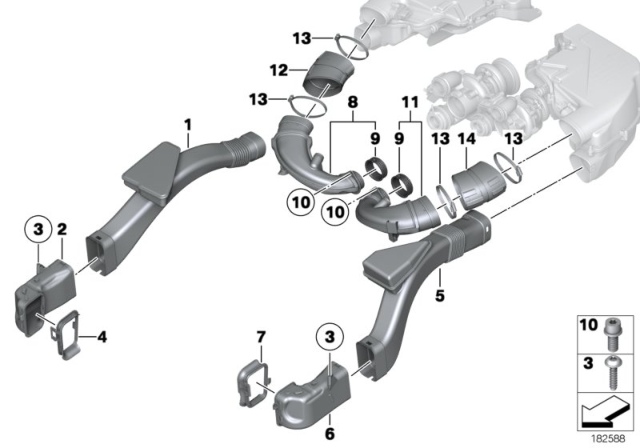 2011 BMW Alpina B7 Air Ducts Diagram