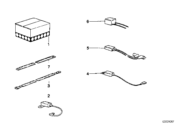 1987 BMW 325i Radio Anti-Interference Diagram